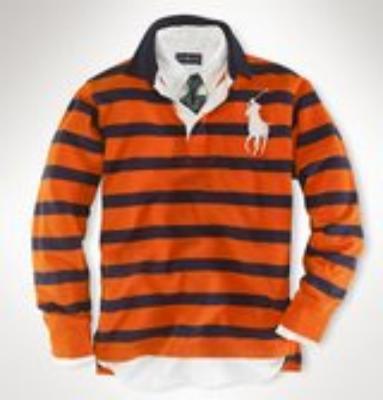 Ralph Lauren men polo shirt-long sleeve strip-No.658